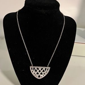 Silpada GLEAMCATCHER Sterling Silver & Mother of Pearl Necklace